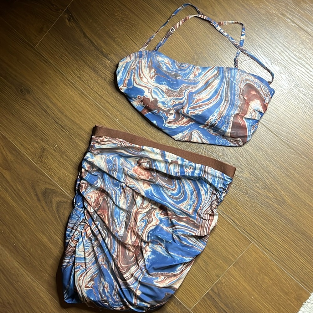 Princess Polly skirt swirl 2-piece set